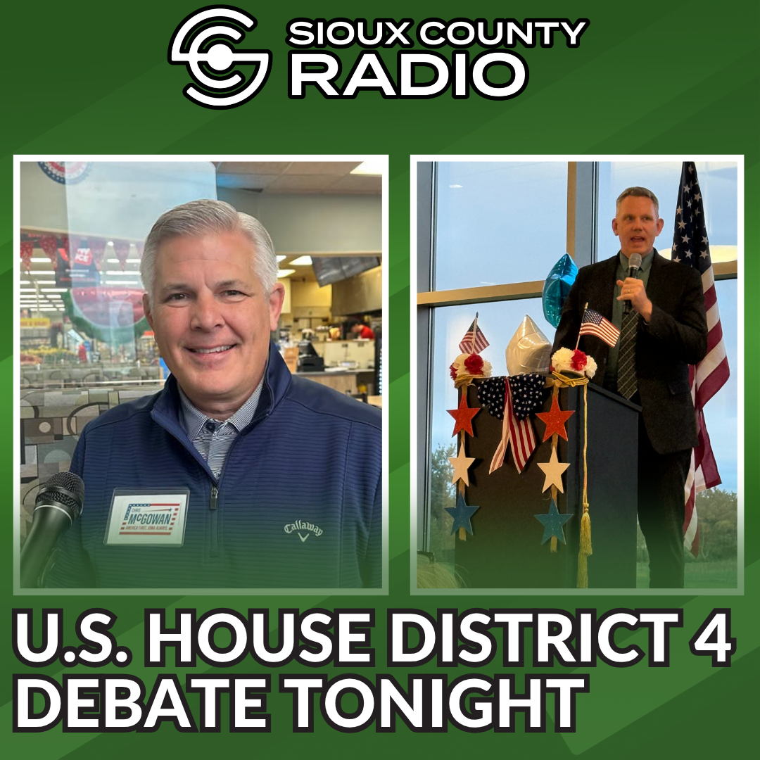 Dawson, McGowan to Debate Tonight on Iowa PBS - Sioux County Radio